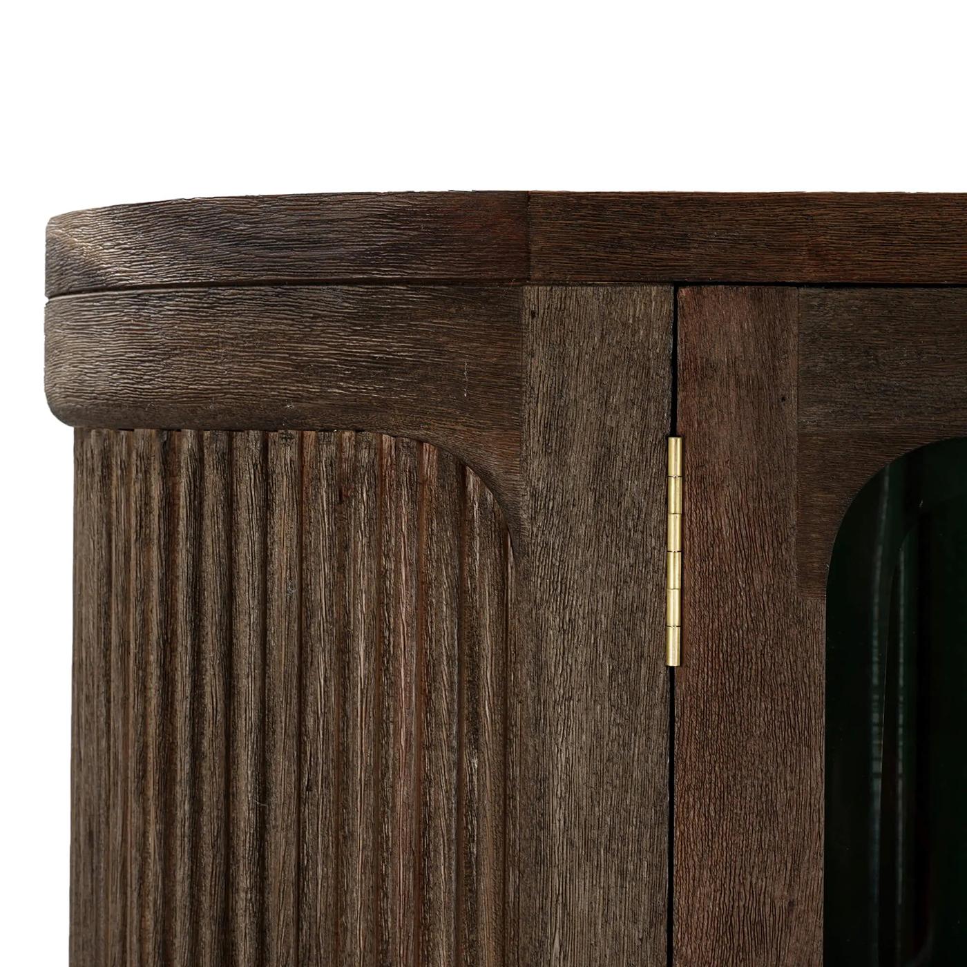 Glass Modern Scandinavian Bookcase For Sale