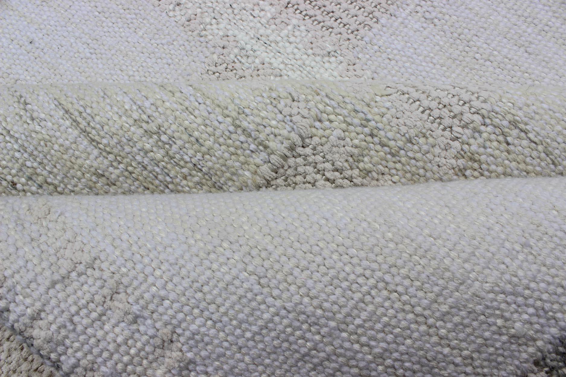 Alfombra escandinava moderna de tejido plano con diseño de damero en tonos grises Tejido a mano en venta