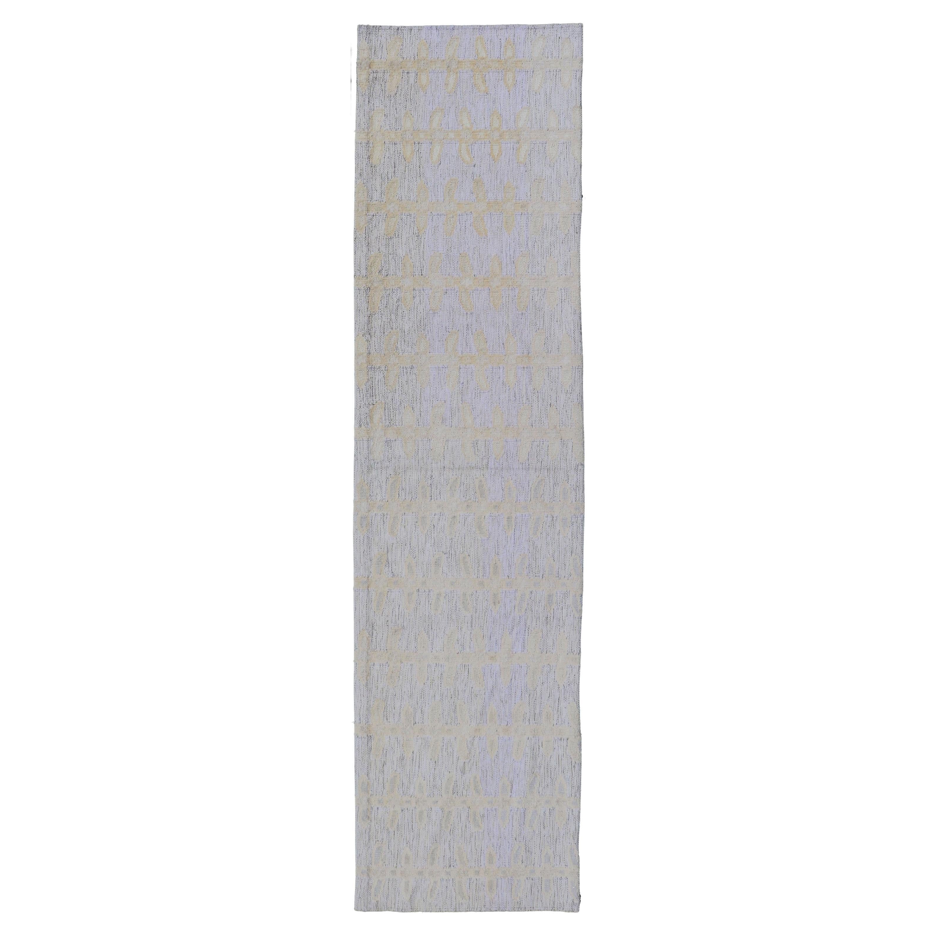 The Modern Scandinavian Flat Weave Runner in Soft Ivory and Muted Gray 2
10 x 12
3