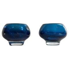 Modern Scandinavian sommerso glass bowls by Mona Morales Kosta Boda, Sweden