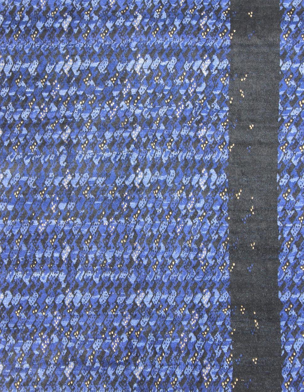 Indiano Tappeto moderno con design geometrico scandinavo/svedese di Keivan Woven Arts in vendita