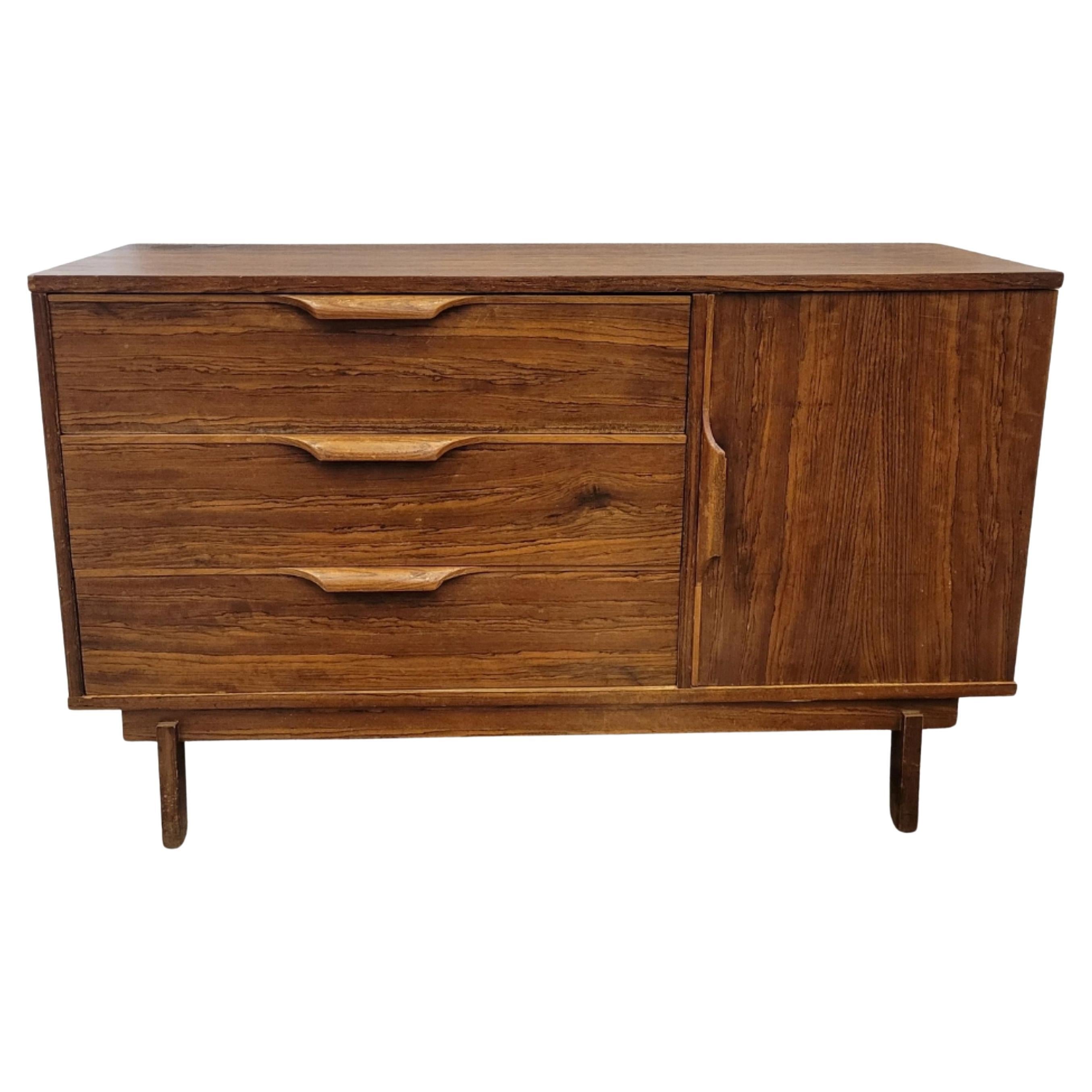 Modern Scandinavian teak chest of drawers, Hans Olsen Denmark