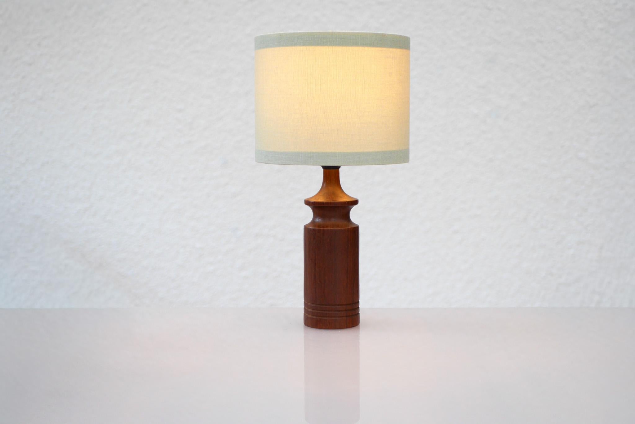 Modern Scandinavian vintage Teak table lamp from Denmark For Sale 6