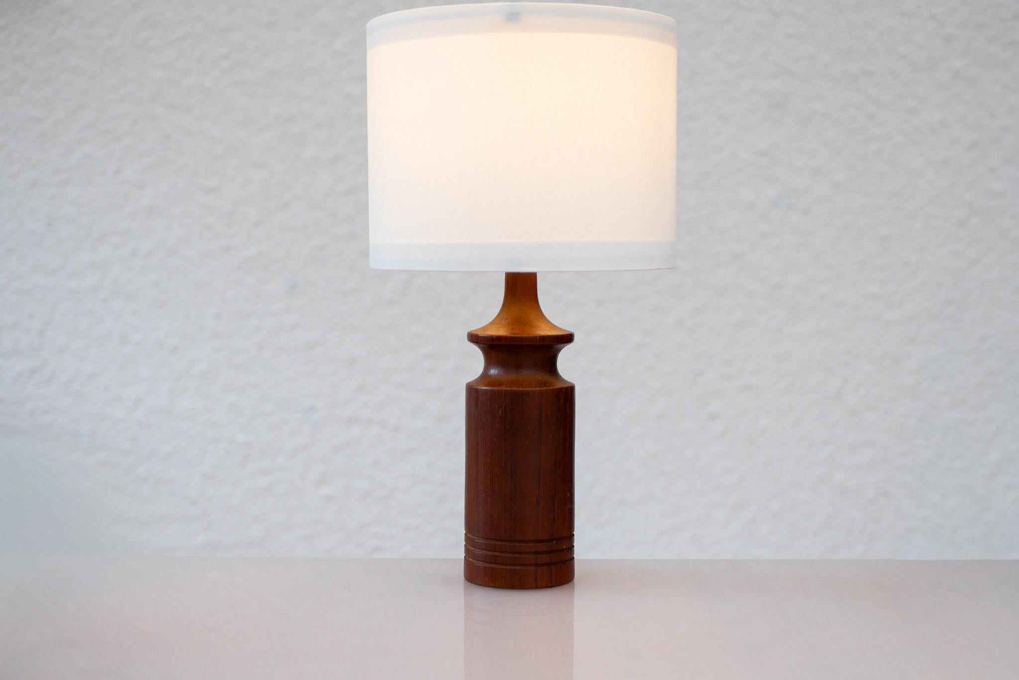 Mid-Century Modern Modern Scandinavian vintage Teak table lamp from Denmark For Sale