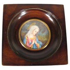 L'Adoration de l'Enfant - Miniature Painting after Fra Filippo Lippi - 1Y160