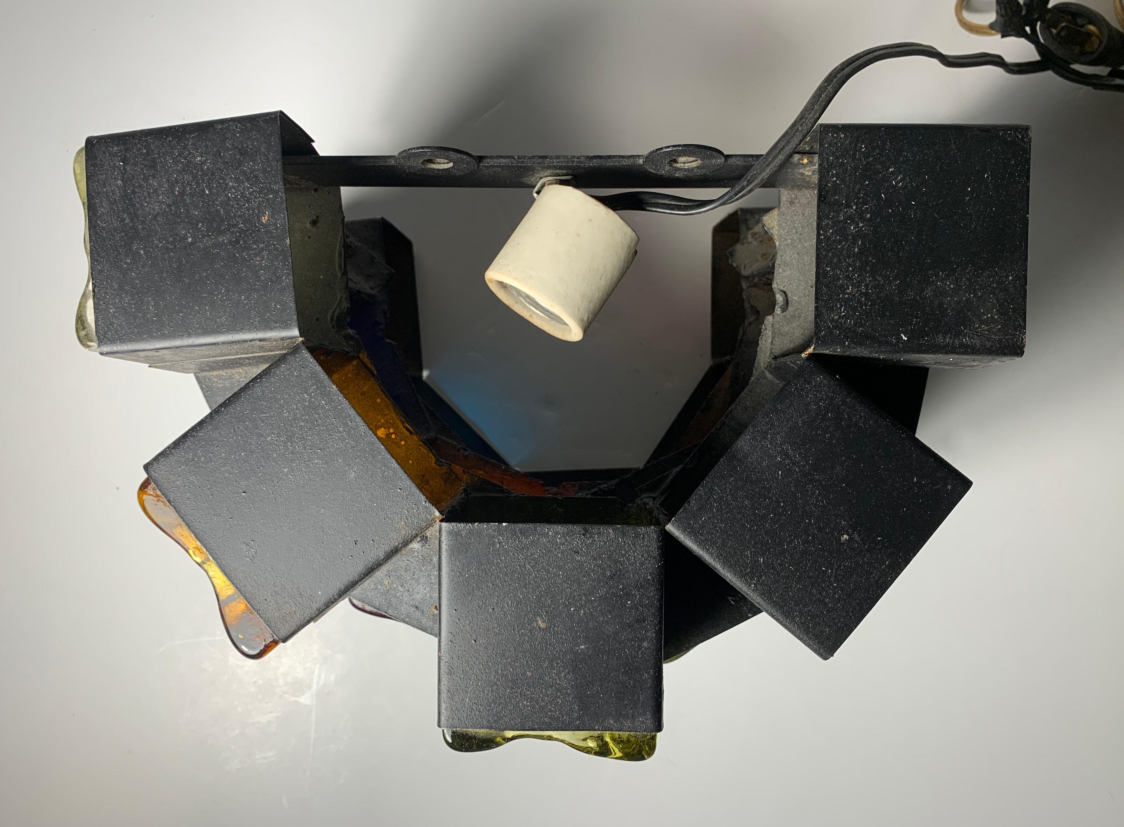 Lámpara moderna Felipe Delfinger para Feders Vidrio artístico en venta