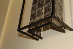 Modern Sconces Mica Shades Antique Brass Metal LA Designer