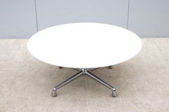 Modern Scott Wilson & Minimal for Coalesse SW_1 White Round Occasional Table