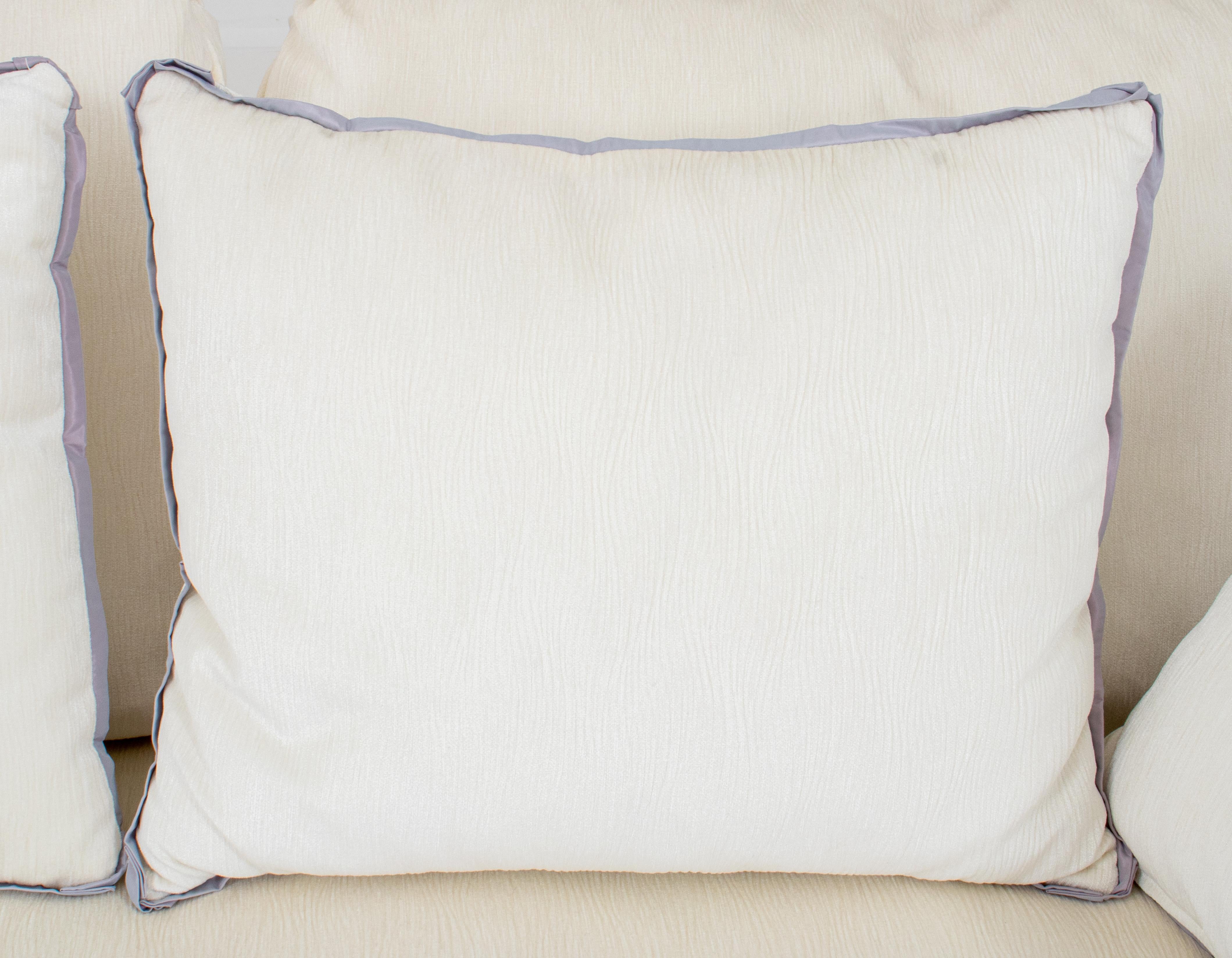 Modern Scroll Arm Upholstered Sofa 4