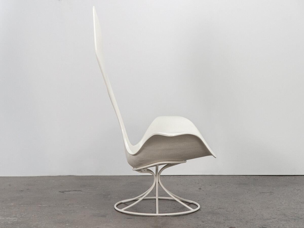 Molded Modern Sculptural 1960s Laverne Tulip Chair