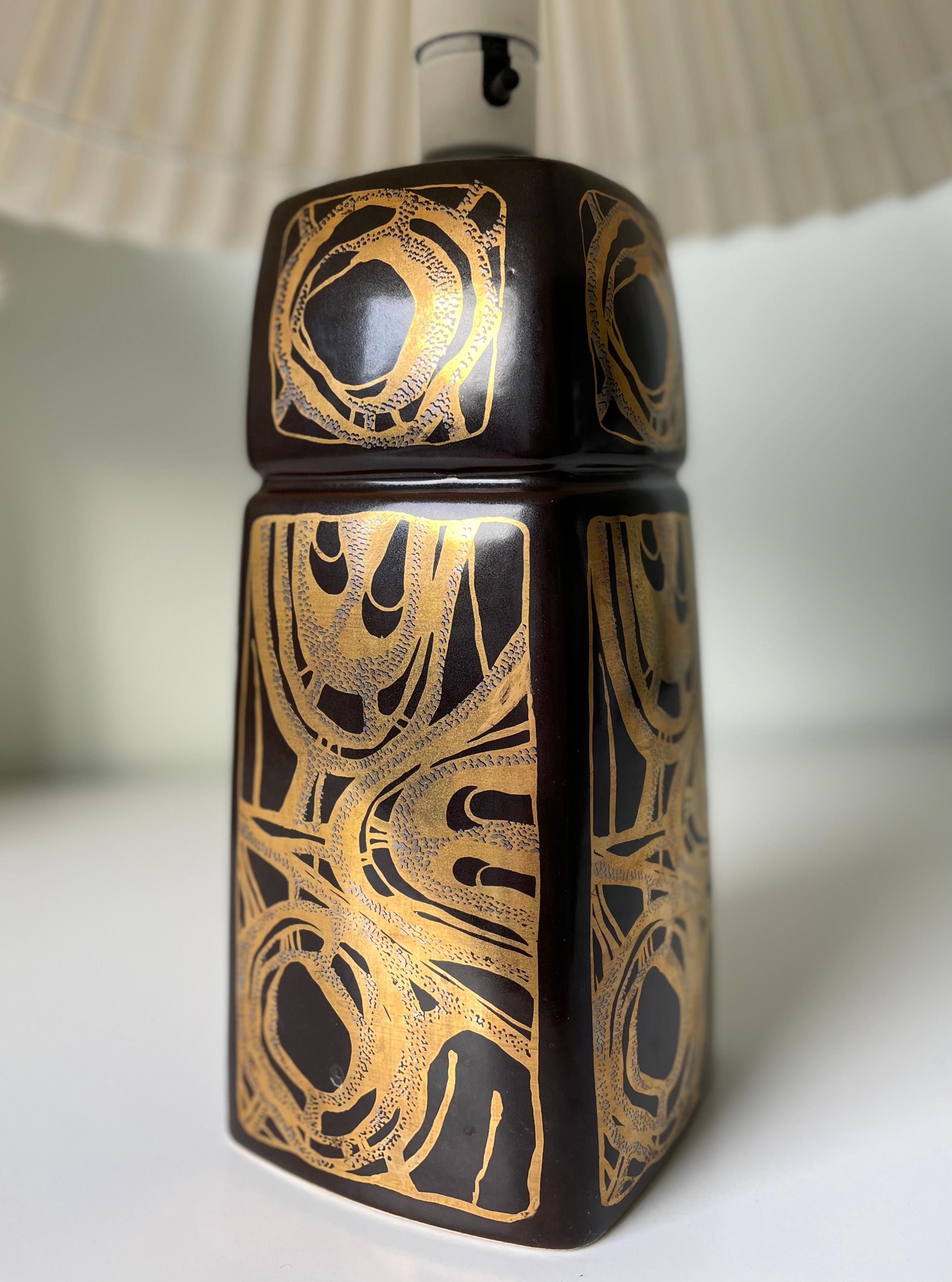 Hiort Petersen Golden Decor Modernist Table Lamps, 1960s For Sale 10