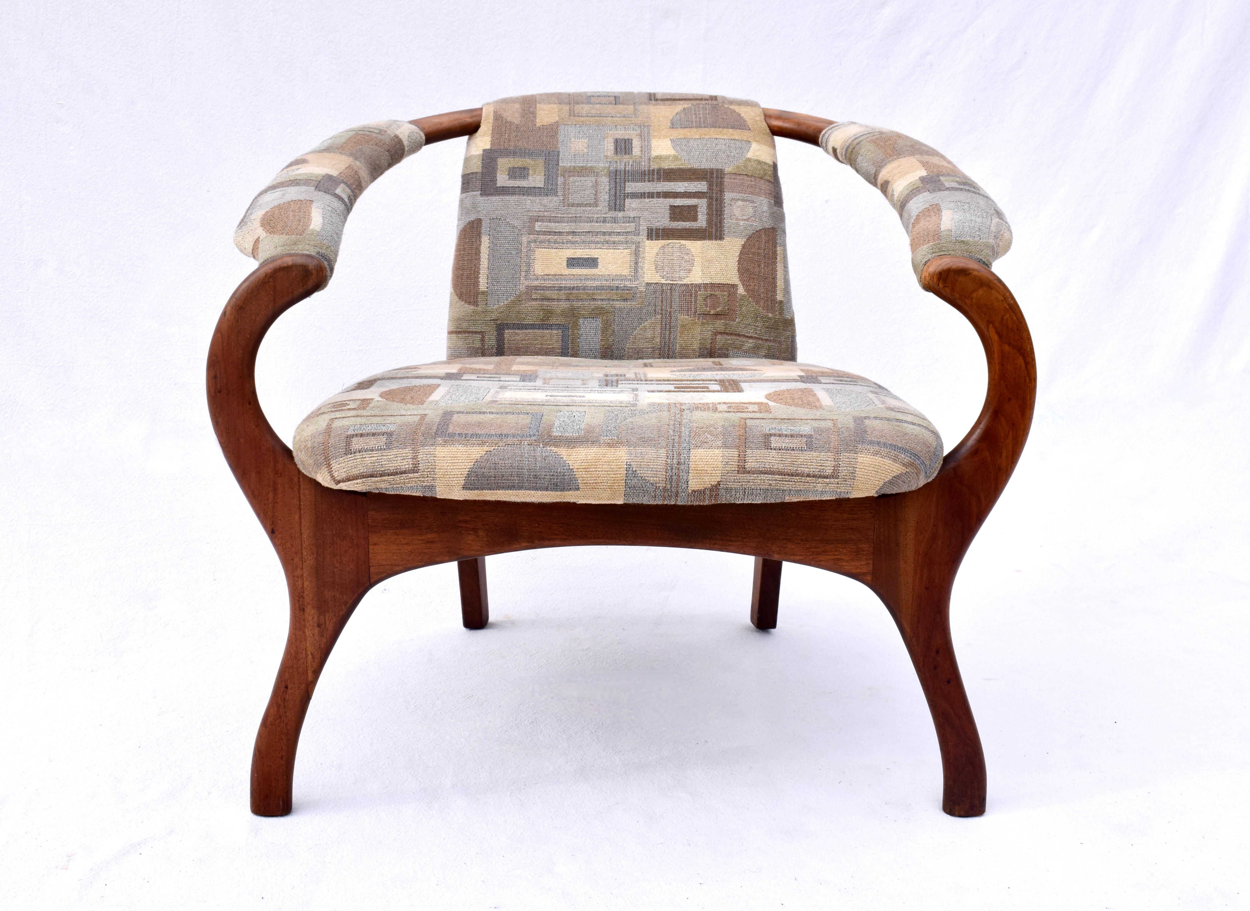Moderne skulpturale Sessel der Moderne, Adrian Pearsall zugeschrieben im Angebot 3
