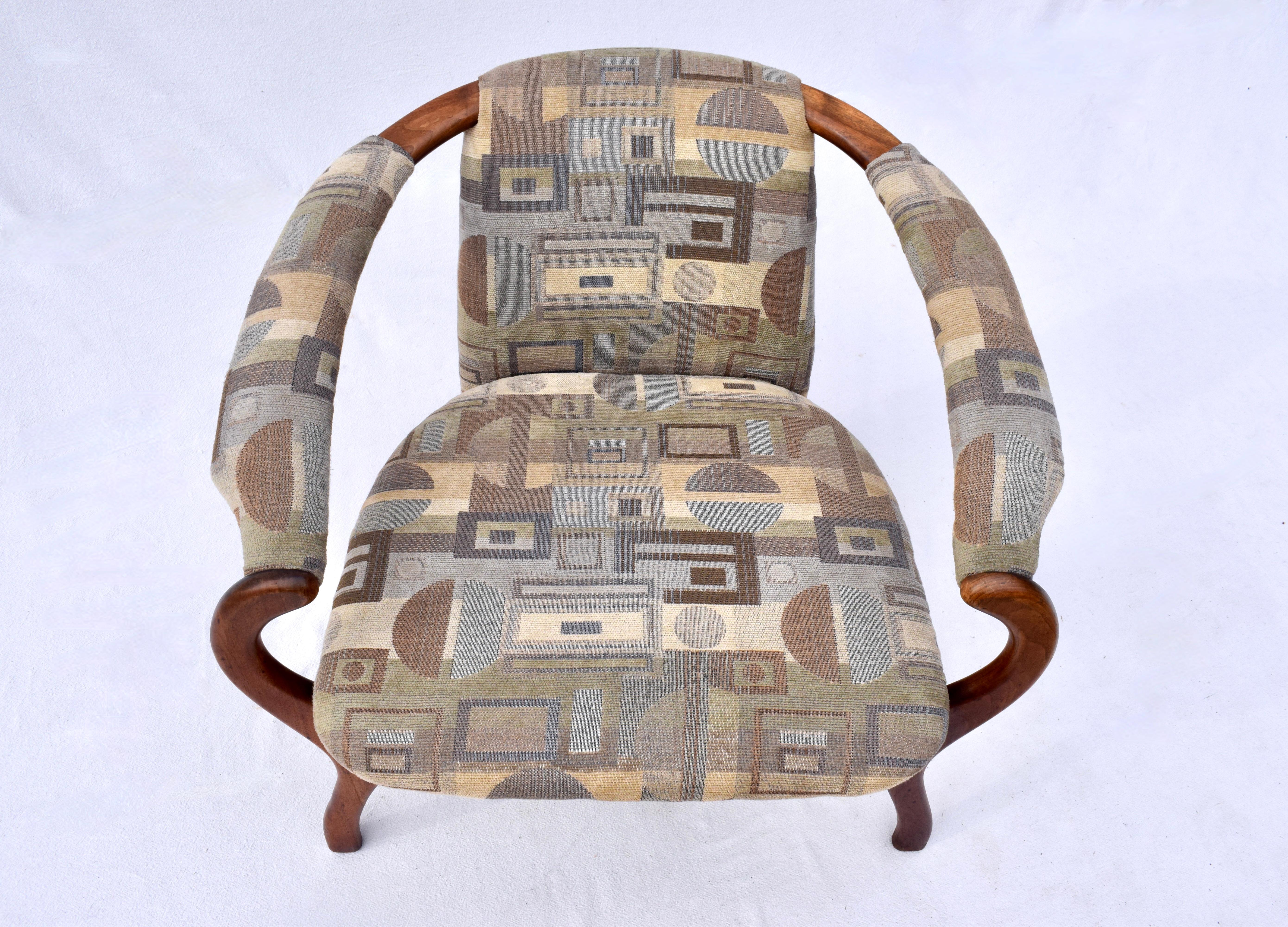 Modern Sculptural Arm Chairs Attributed to Adrian Pearsall For Sale 4