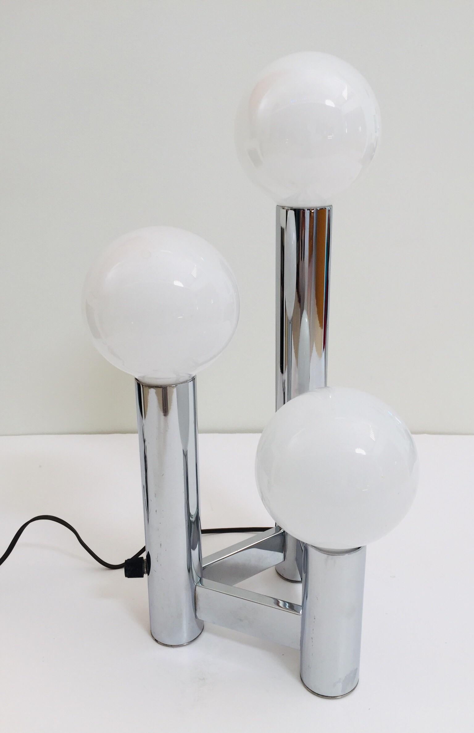 Space Age atomium table lamp designed by j. T. Kalmar, Vienna, 1970 , Atomium 