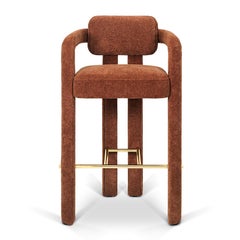 Moderner skulpturaler COM handgefertigt in Portugal Double Arch Barhocker von InsidherLand