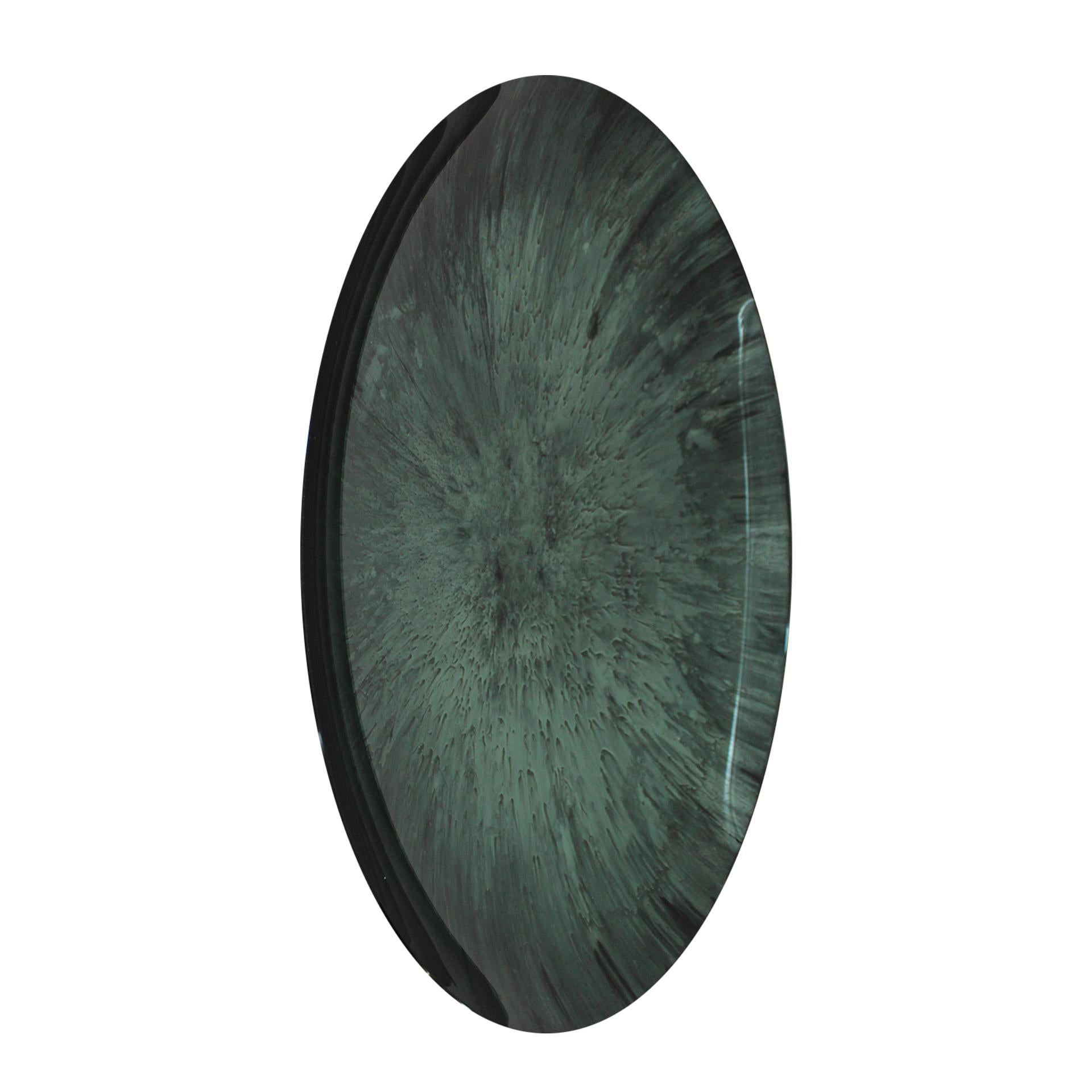 Modern Sculptural Concave Glass French Mirror In New Condition For Sale In Madrid, ES