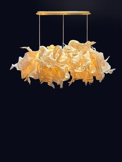 Modern Sculptural Fabric Collectible Chandelier from Studio Mirei, Supernova