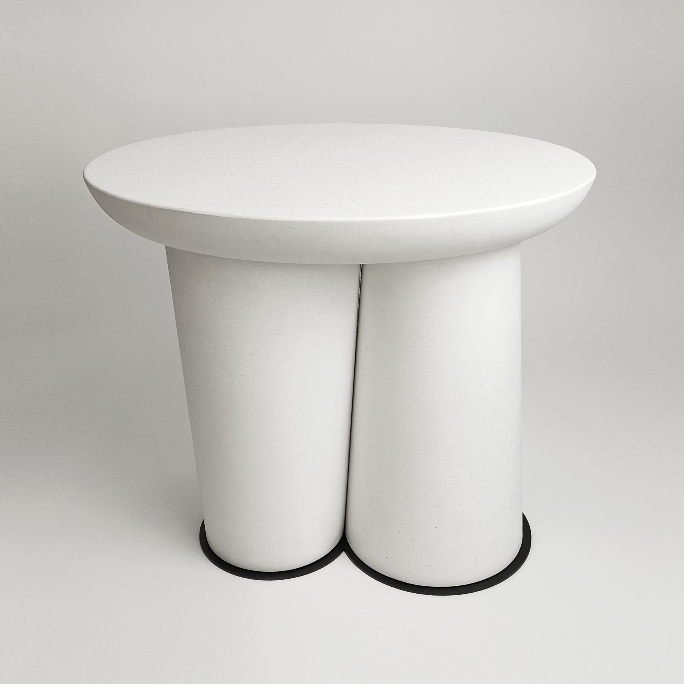 Greek Organic Modern Oval Side / Bedside Table 'Femme' by Alentes Atelier For Sale