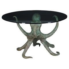 Modern Sculptural Octopus Bronze Center or Dining Table, Italy, 1980s