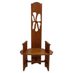 Modern Sculptural Organic Freestanding Side Chair Armchair Spruce Knoll 1986