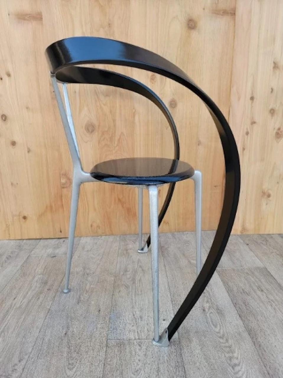 20ième siècle Modern Sculptural Revers Armchairs by Andrea Branzi for Cassina - Set of 3 en vente