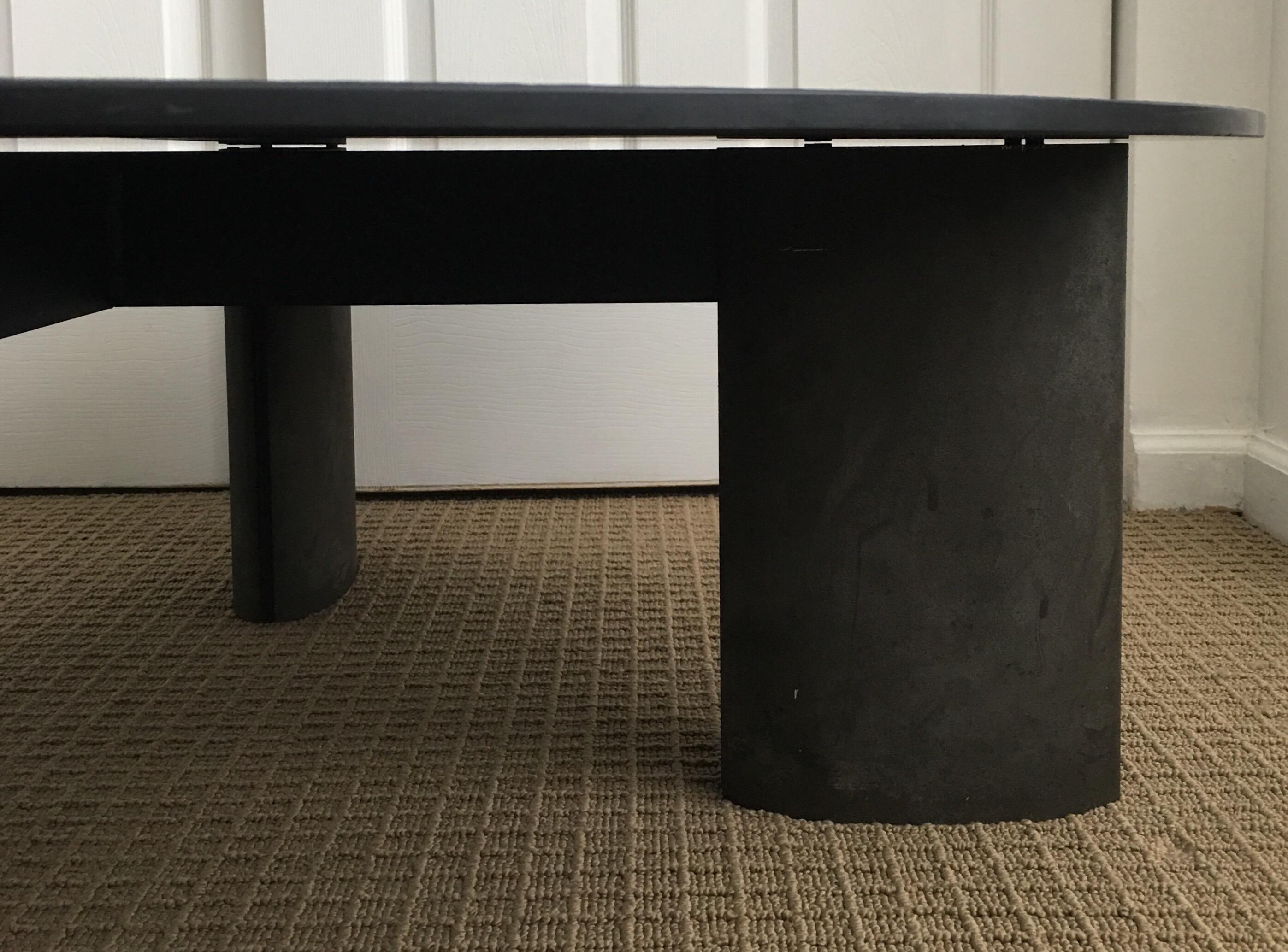 Modern Sculptural Round Coffee Table Base by Piotr Sierakowski for Koch and Lowy In Good Condition In Lambertville, NJ