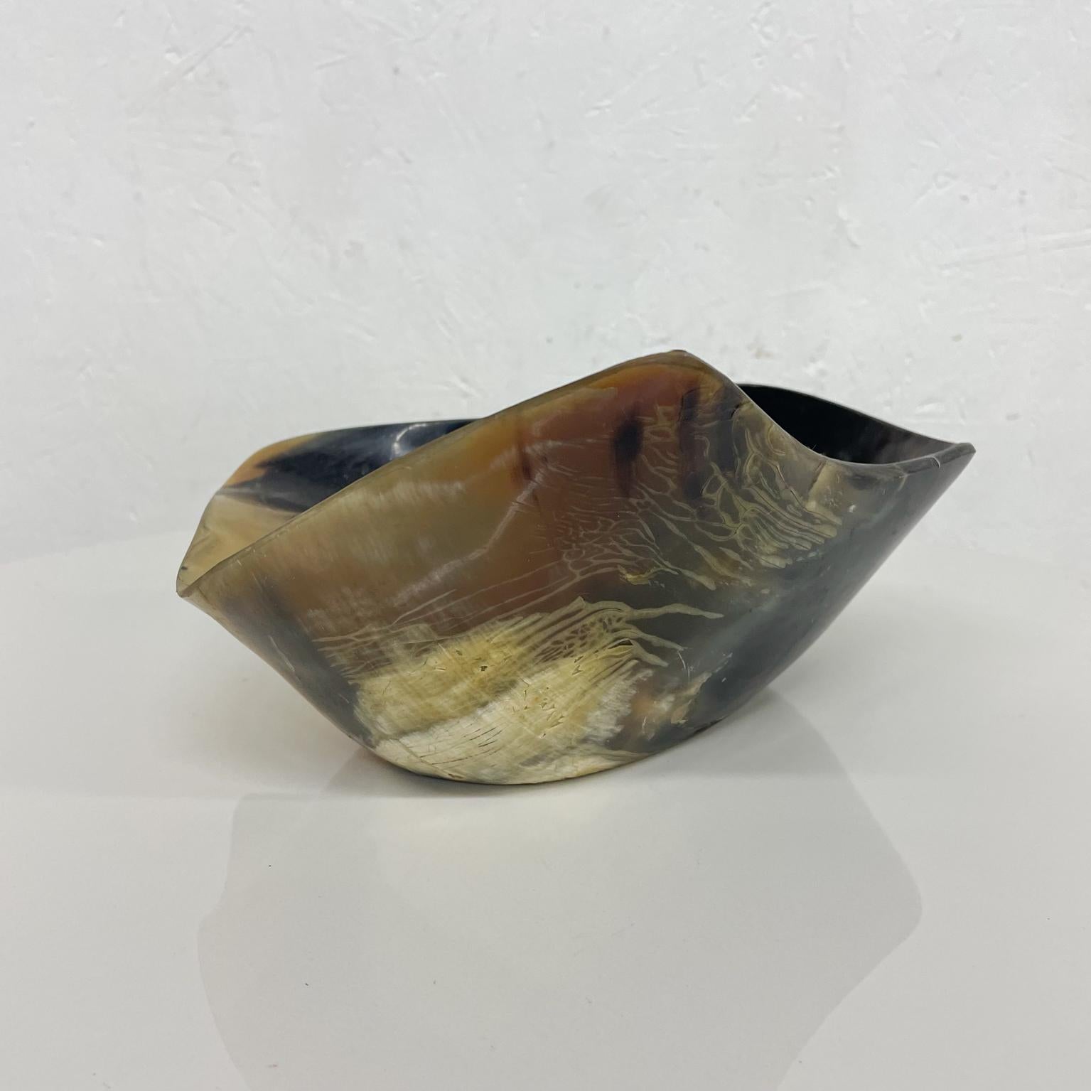 Mid-20th Century 1950s Sculptural Modernism Organic Horn Bowl Austria 