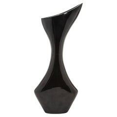Modern Sculptural Vase in Black Shell by R&Y Augousti