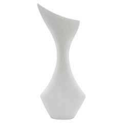 Modern Sculptural Vase in White Shagreen by R&Y Augousti