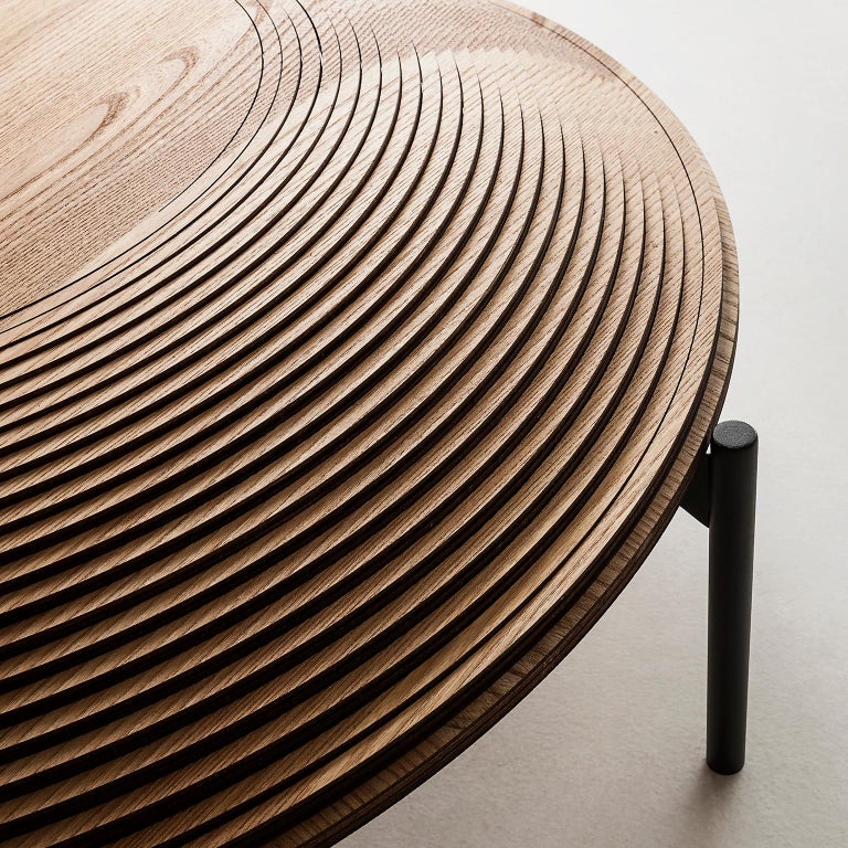 Modern Sculptural Wood Coffee Table "Dome 2 and 3" by Sebastiano Bottos