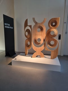 Moderne  Séparation de pièce en bois sculptural de Sebastiano Bottos, Italie