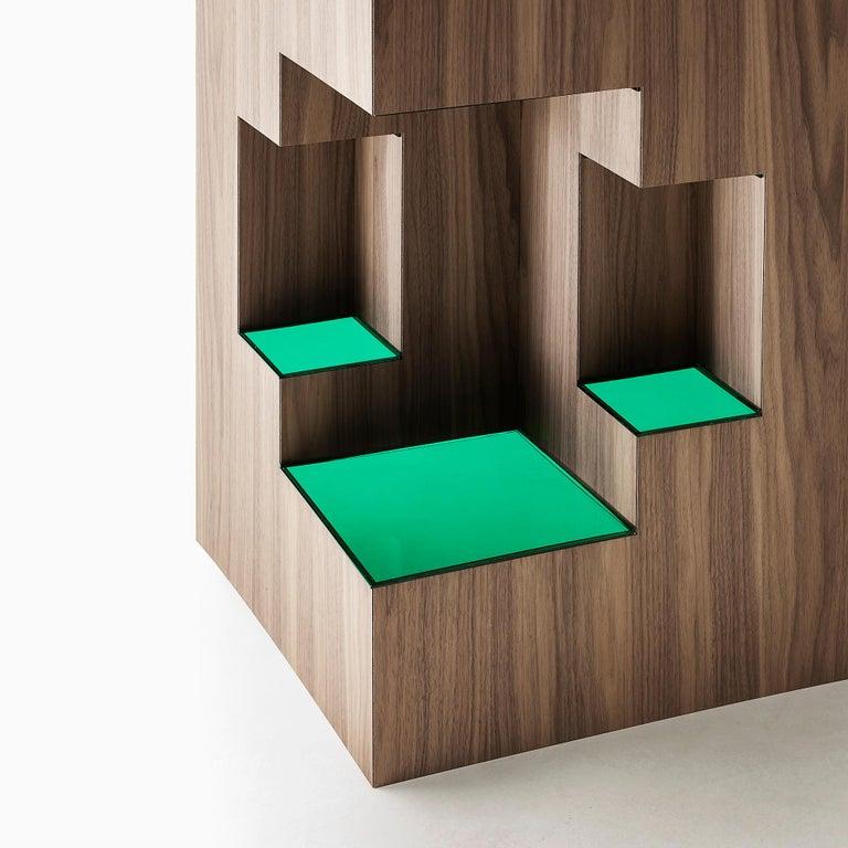 Moderner moderner skulpturaler Raumteiler aus Holz „Kirigami“ von Sebastiano Bottos Italia im Angebot 13