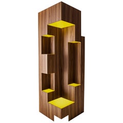 Modern Sculptural Wood Room Divider "Kirigami" by Sebastiano Bottos Italia