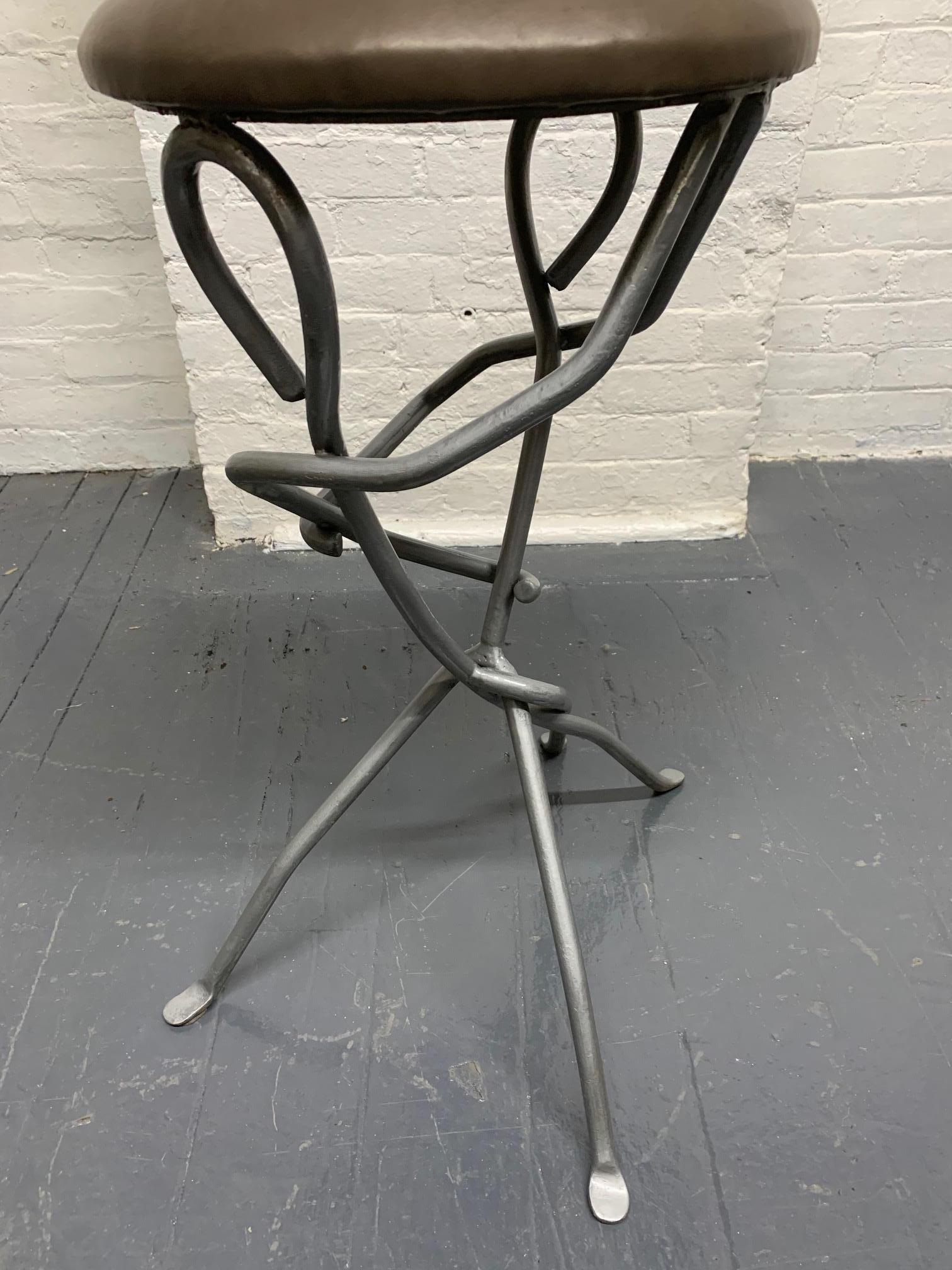 sculptural counter stool