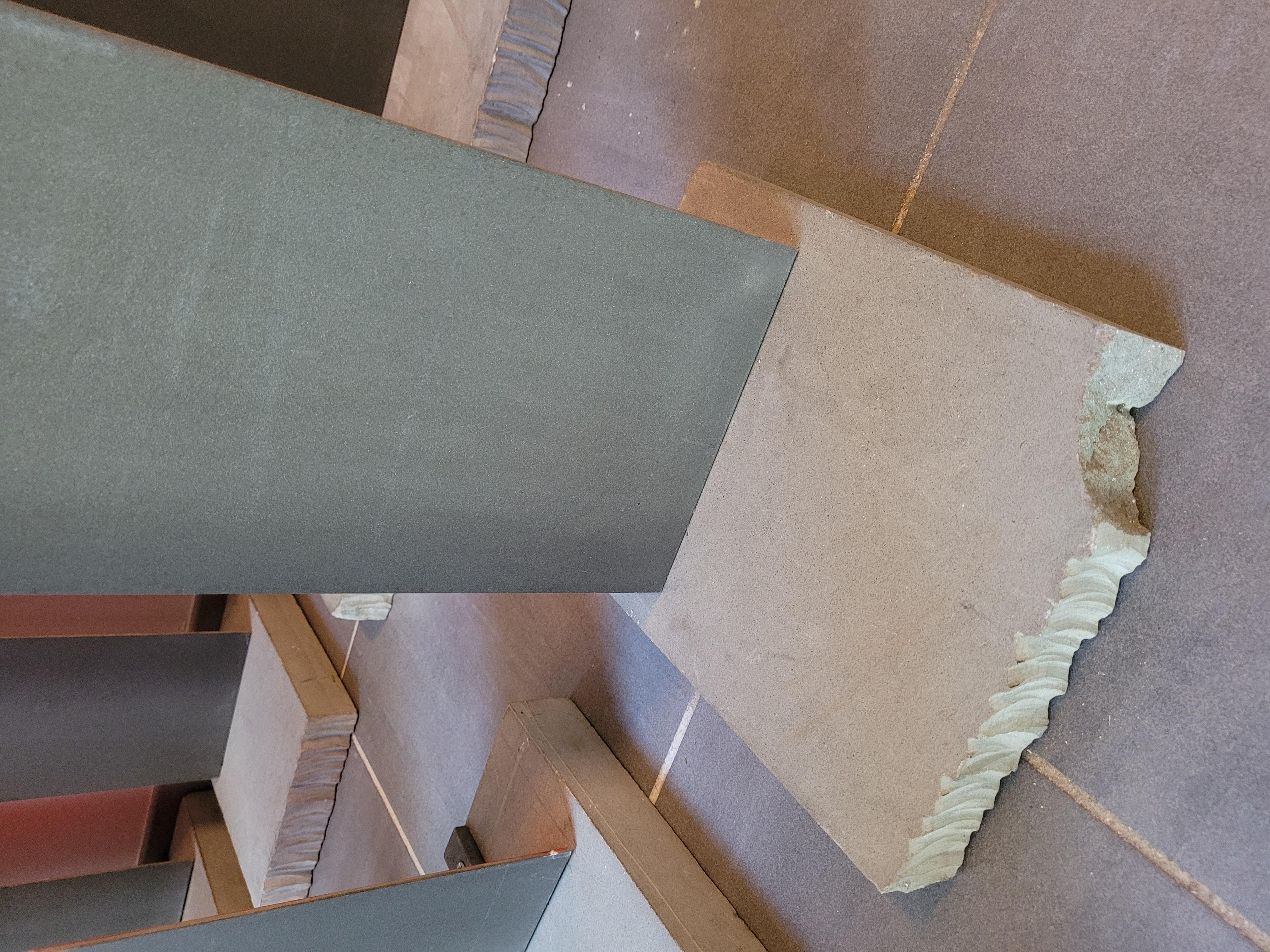 A Pirri, Installation 'cure', Steel Blades On Cement Pedestals, 20th Century For Sale 5