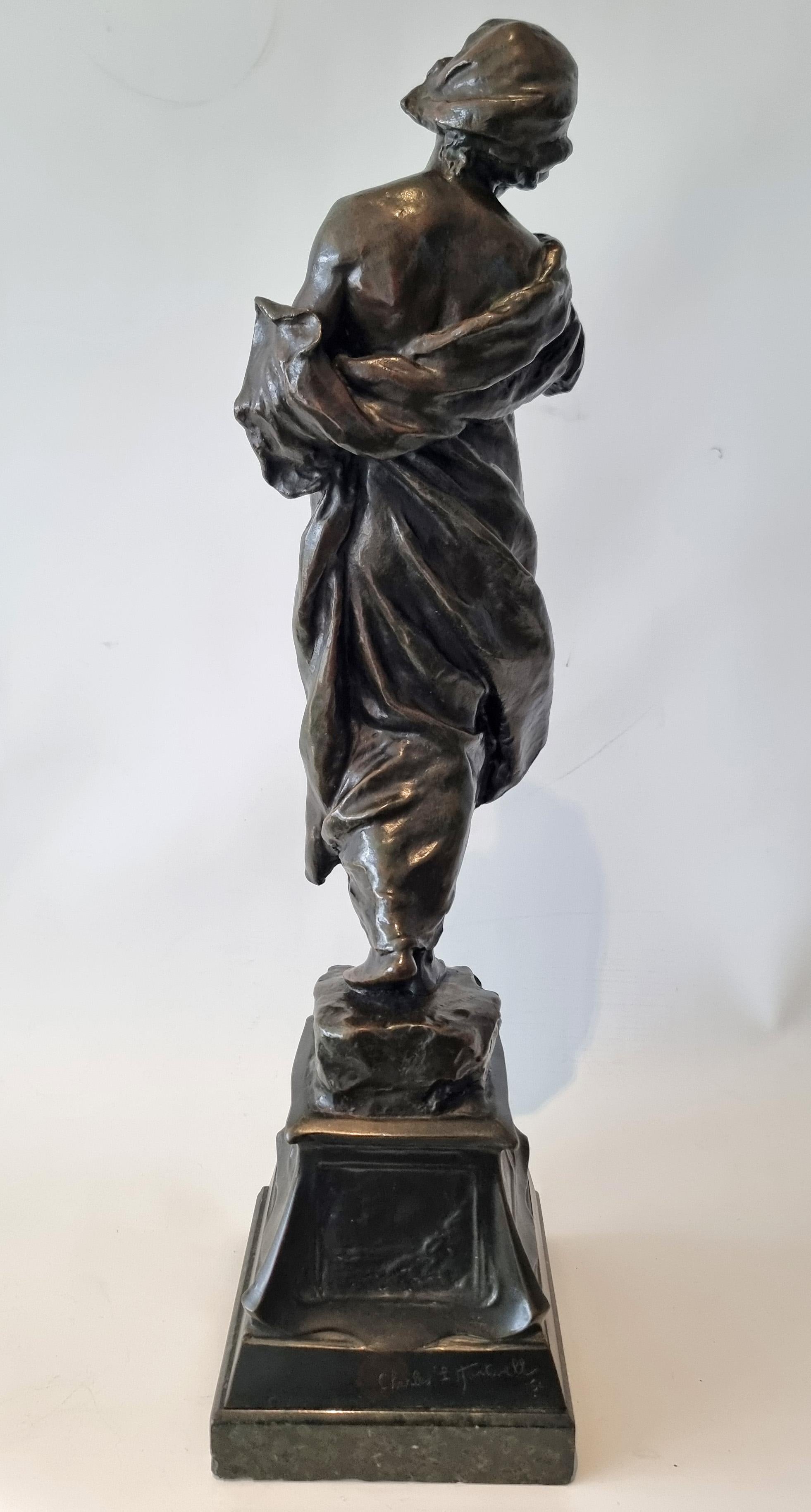 Mid-20th Century Modern Sculpture school bronze by Charles Leonard Hartwell RA For Sale