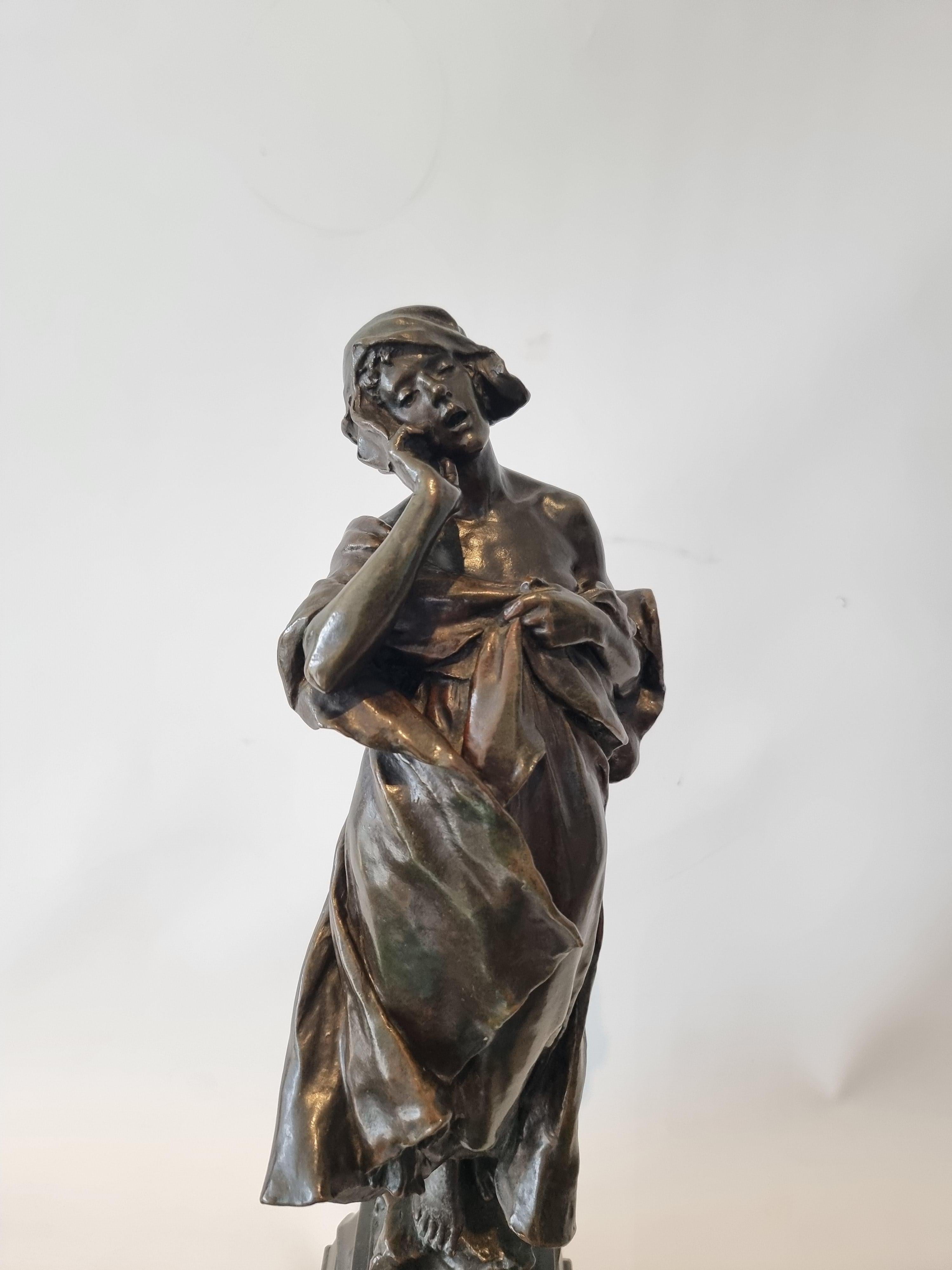 Modern Sculpture school bronze by Charles Leonard Hartwell RA For Sale 2