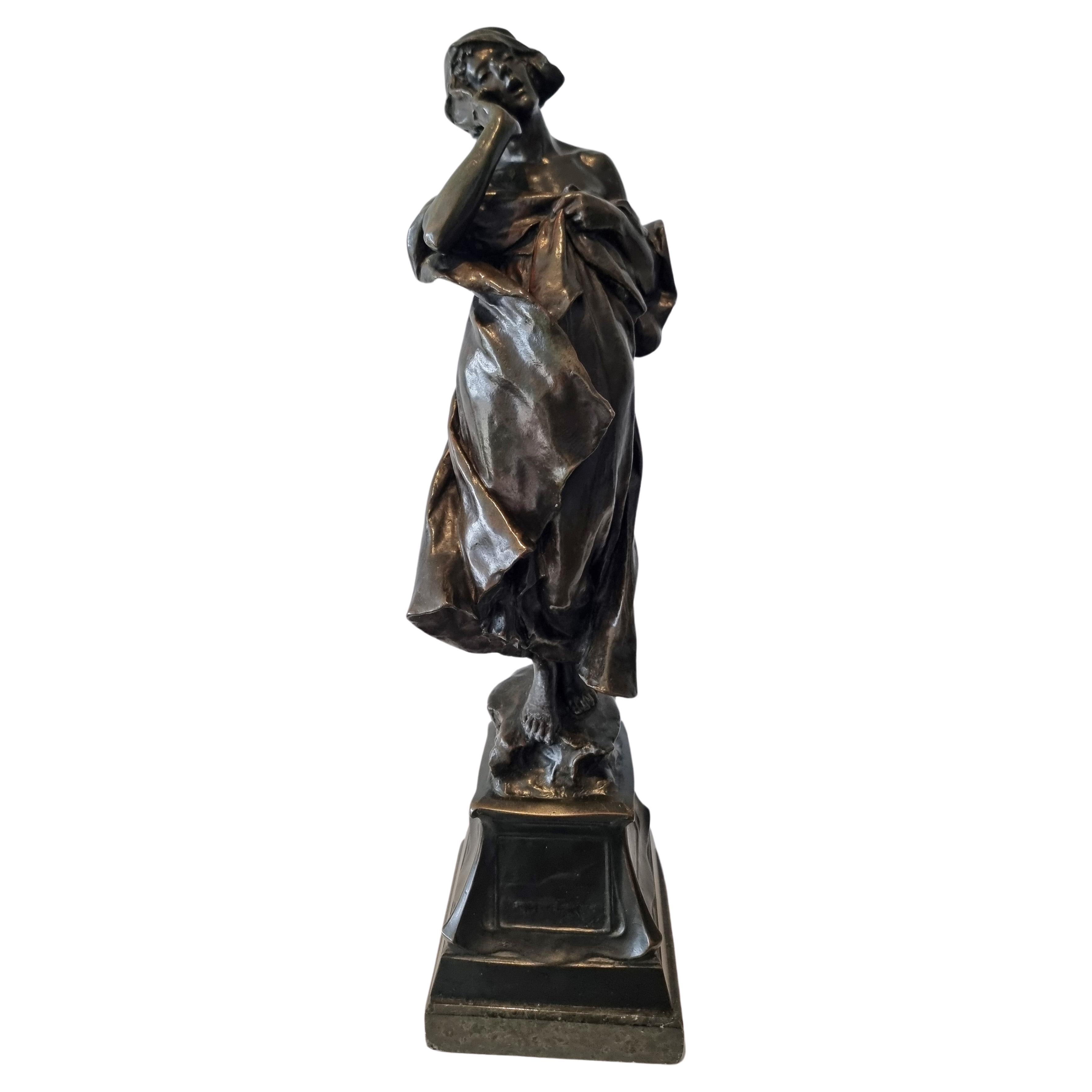 Modern Sculpture school bronze by Charles Leonard Hartwell RA For Sale