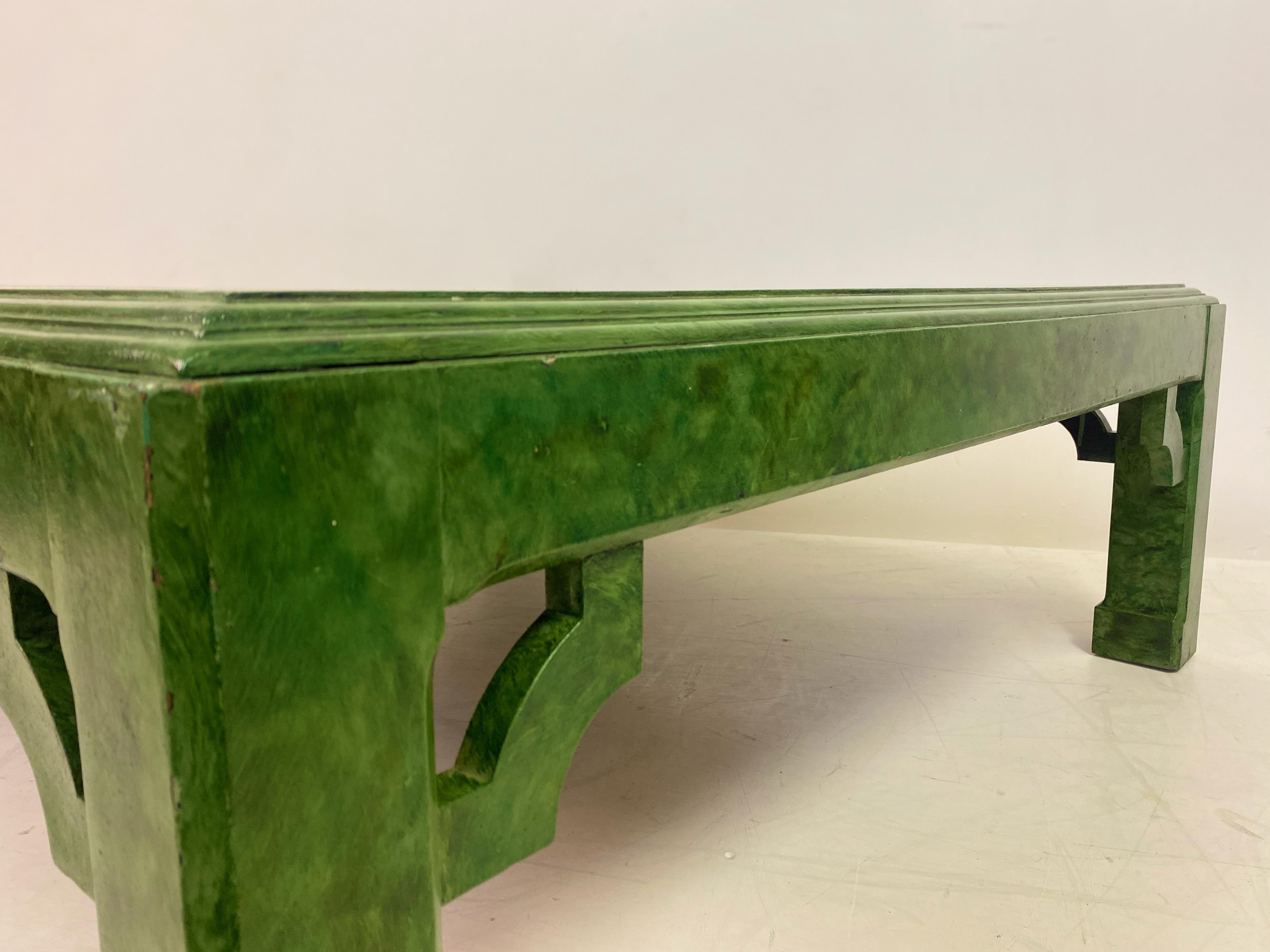 Modern Scumbled Green Coffee Table 4