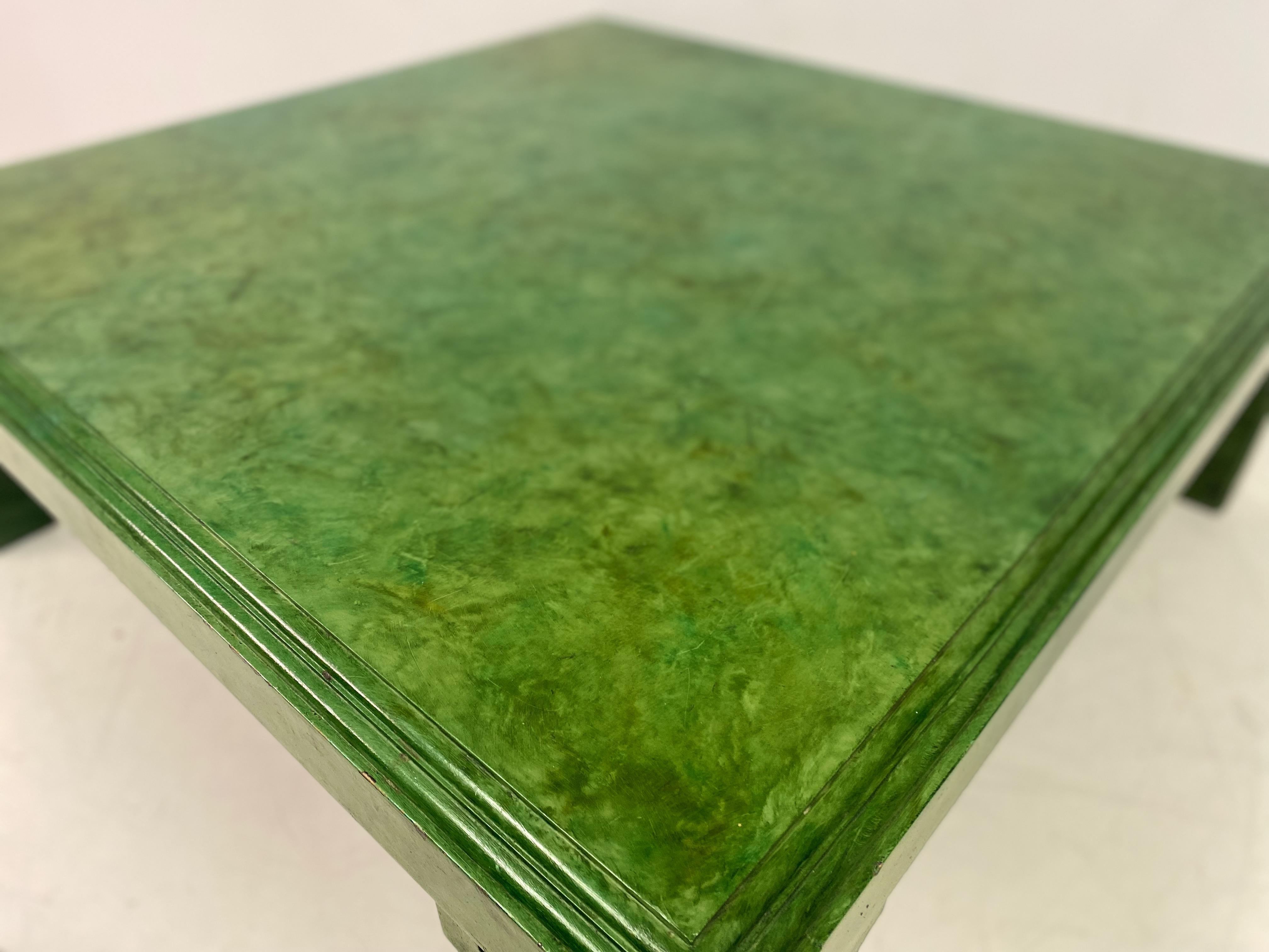 Modern Scumbled Green Coffee Table 5