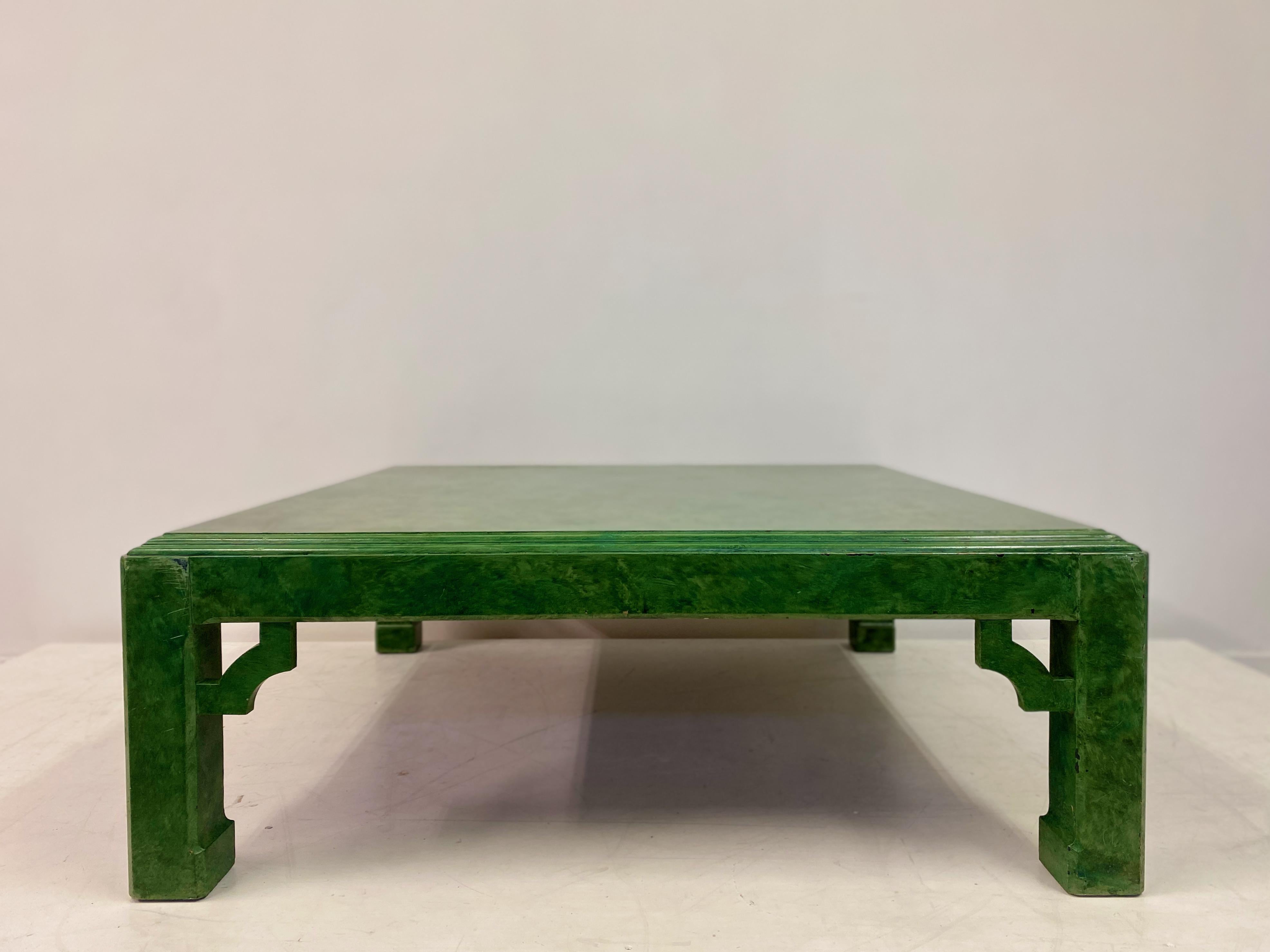 Modern Scumbled Green Coffee Table 6