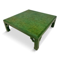 Modern Scumbled Green Coffee Table