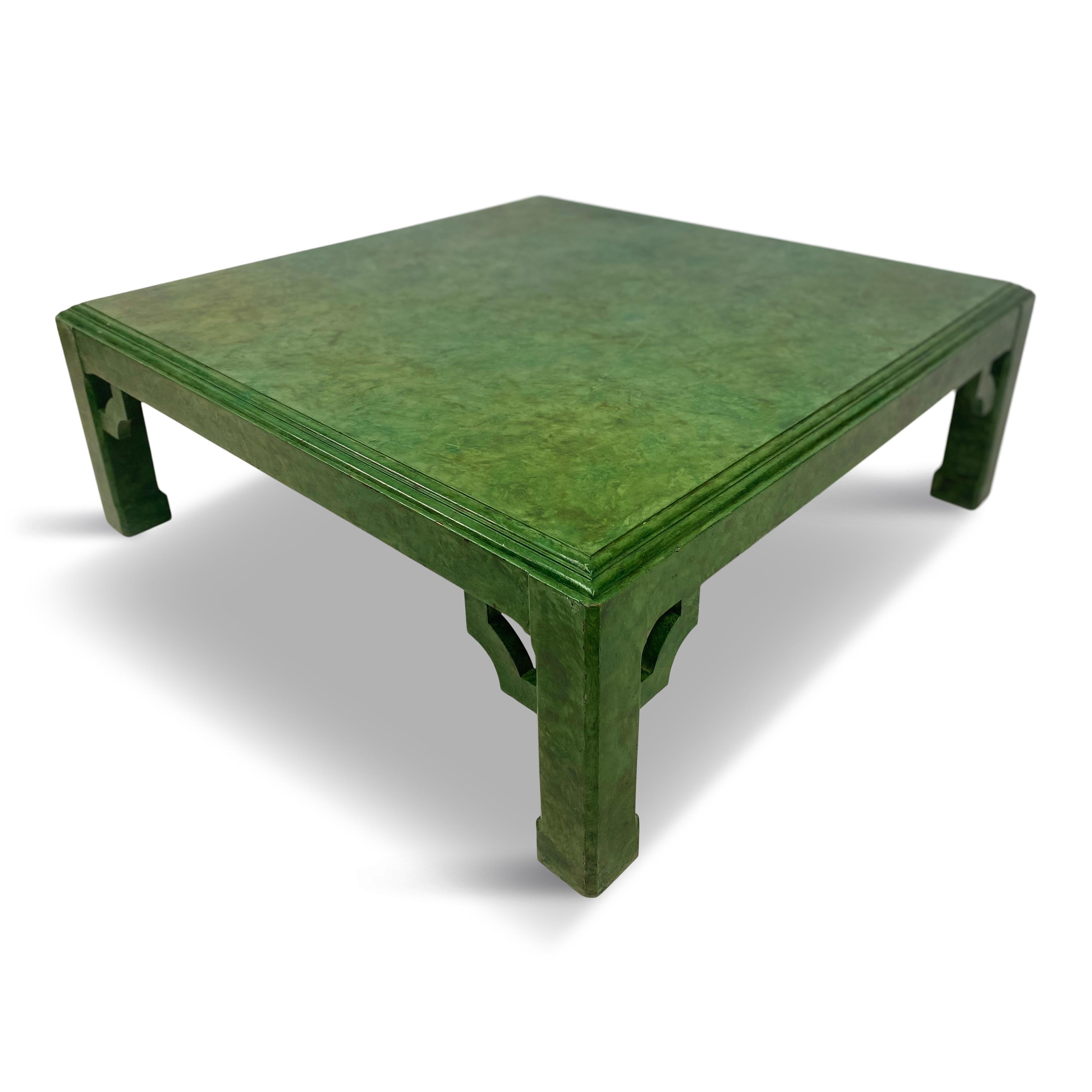 Modern Scumbled Green Coffee Table In Good Condition In London, London