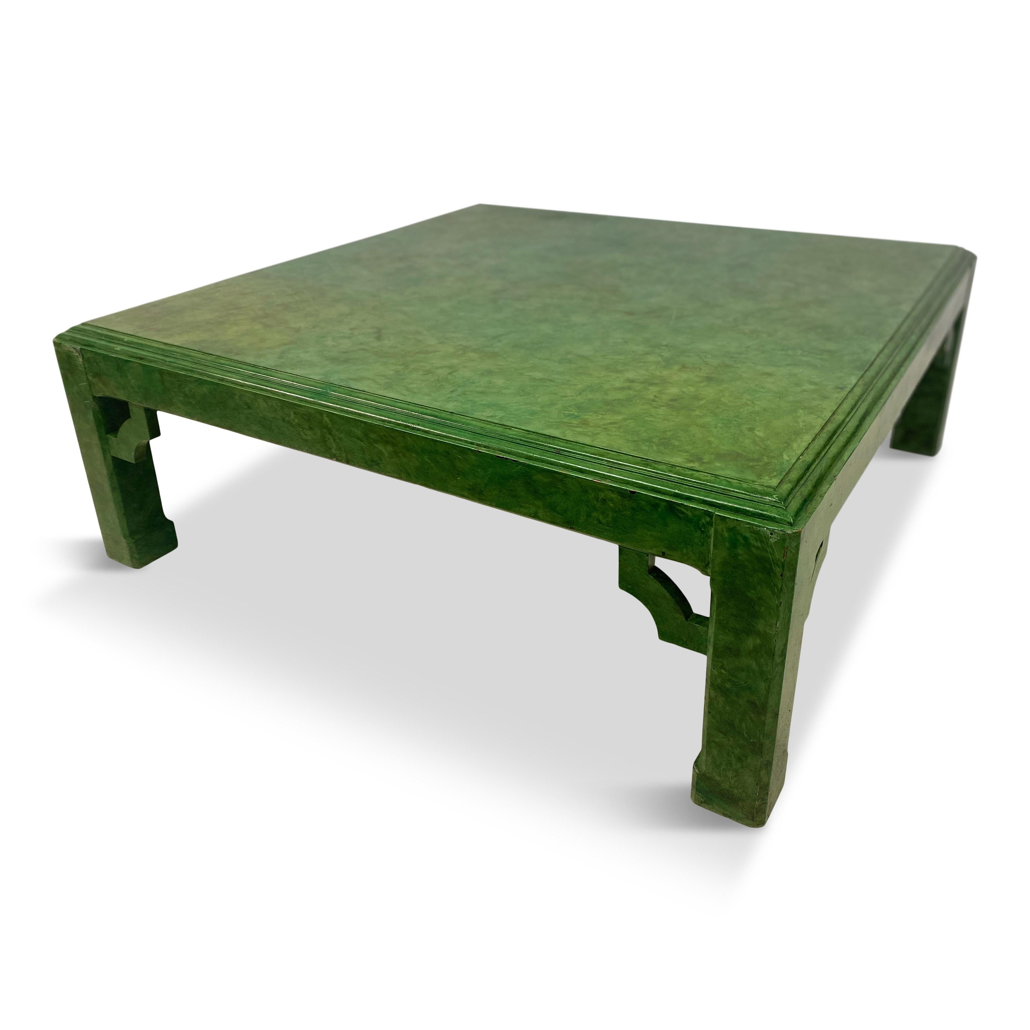 20th Century Modern Scumbled Green Coffee Table