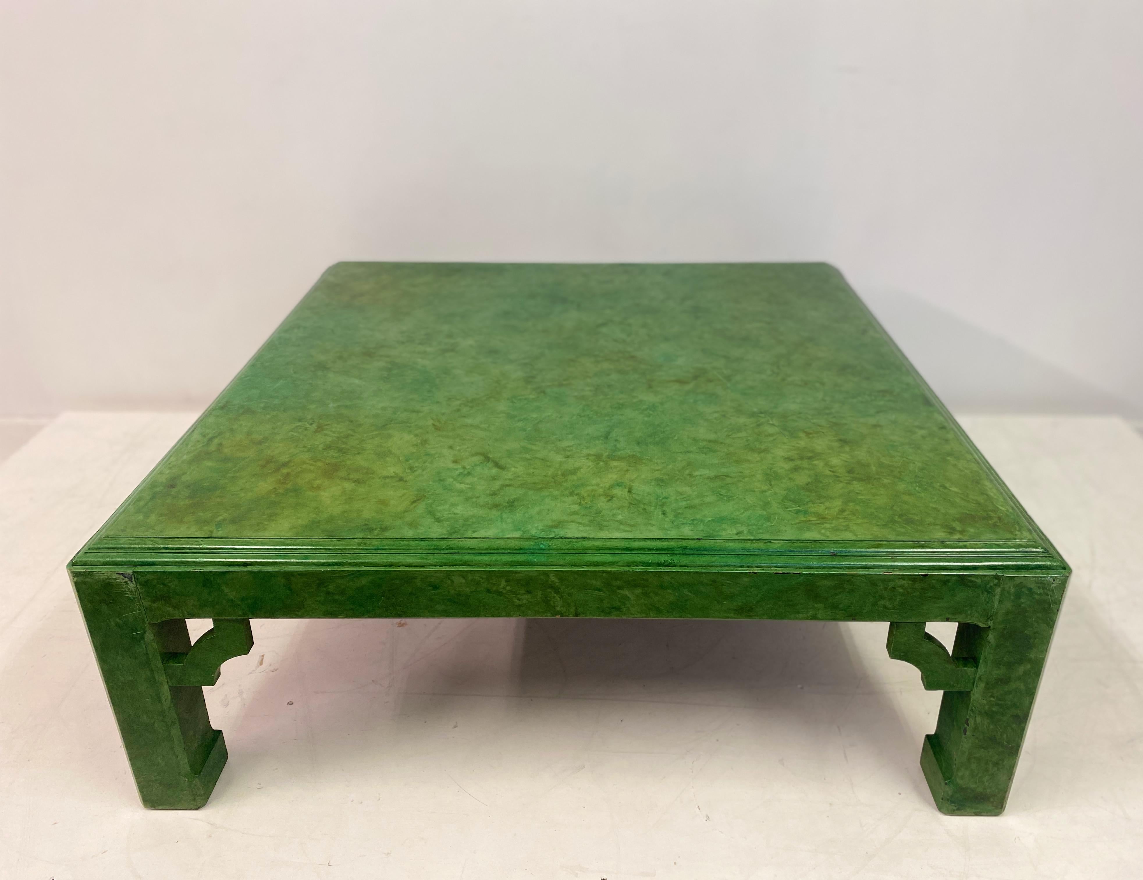 Paint Modern Scumbled Green Coffee Table