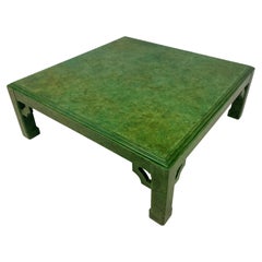 Modern Scumbled Green Coffee Table