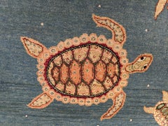 Modern Seascape Collection Featuring Turtles, Made in India, Scatter Size, 4x6