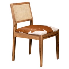 Modern Seating Chair Hide Hair in Arg Rosewood by Costantini, Recoleta in Stock