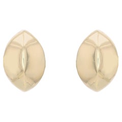 The Moderns Second Hand Gold 18 Karat Domed Earrings (Boucles d'oreilles en or jaune 18 carats)