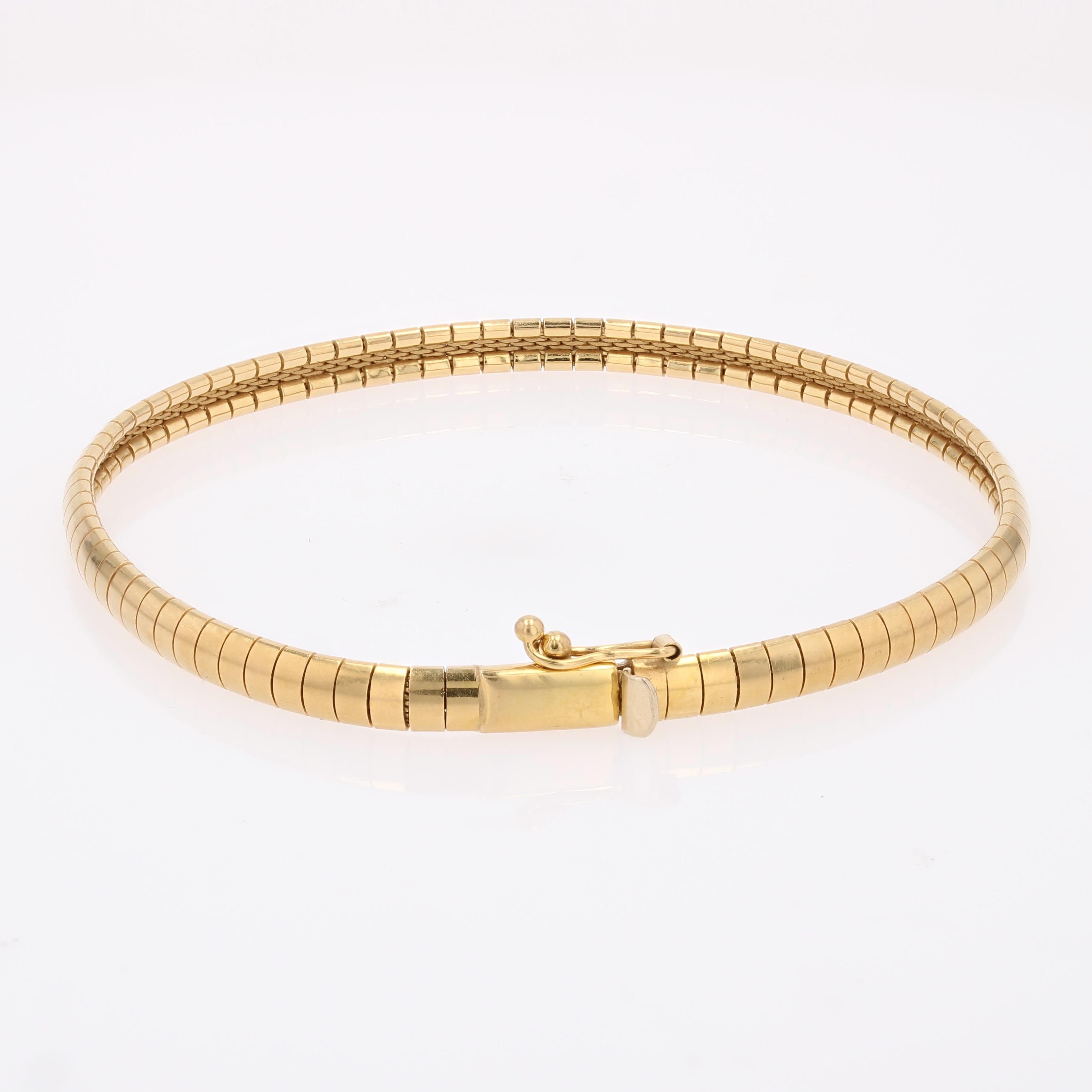 Bracciale Omega moderno di seconda mano in oro giallo 18 carati in vendita 3